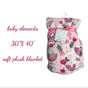 NWT baby elements 30"X 40" soft plush blanket